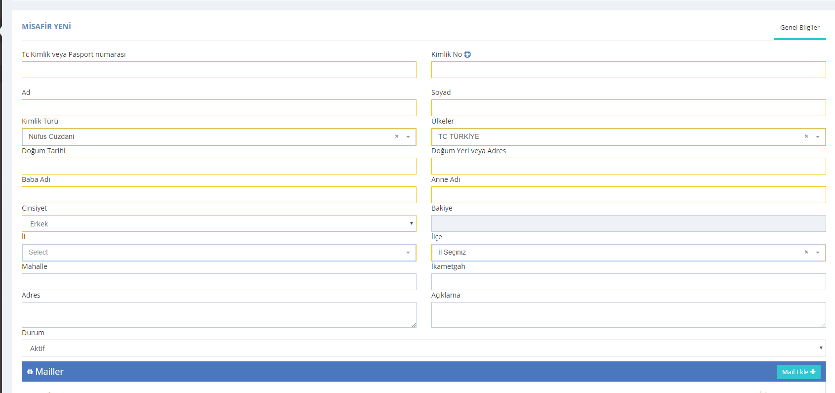 Otel Programı